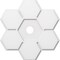 Ekena Millwork Daisy Architectural Grade PVC Contemporary Ceiling Medallion, 24"OD x 3"ID x 8 1/4"C x 1"P CMP24DY-03000 - alternate 1